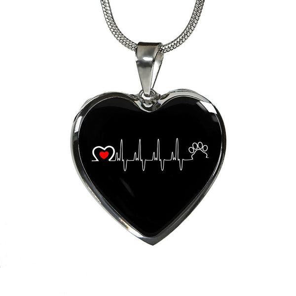 Veterinary Jewelry Gift Luxury Heart Necklace - Animal Love Beat-Necklace-I love Veterinary