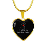 Veterinary Jewelry Gift Luxury Heart Necklace - I speak for those who cannot-Necklace-I love Veterinary