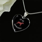 Veterinary Jewelry Gift Luxury Heart Necklace - I'm an animalaholic-Necklace-I love Veterinary