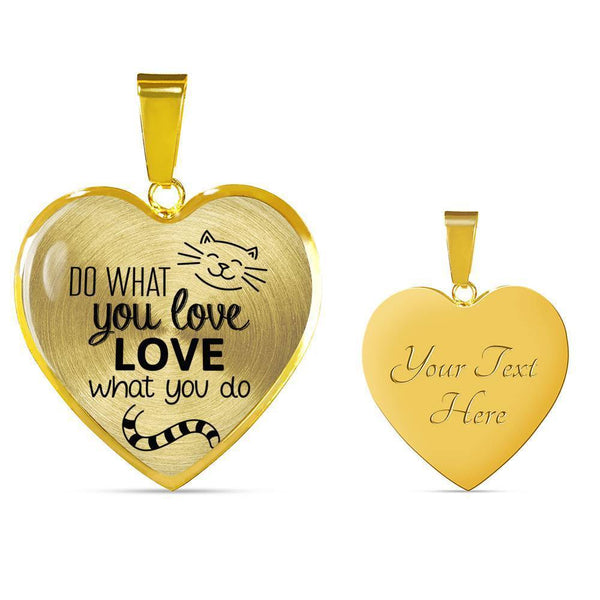 Veterinary Jewelry Gift Luxury Heart Necklace - Love what you do-Necklace-I love Veterinary