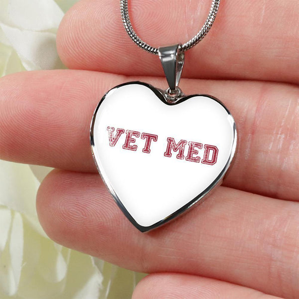 Veterinary Jewelry Gift Luxury Heart Necklace - Vet med-Necklace-I love Veterinary