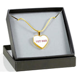 Veterinary Jewelry Gift Luxury Heart Necklace - Vet med-Necklace-I love Veterinary