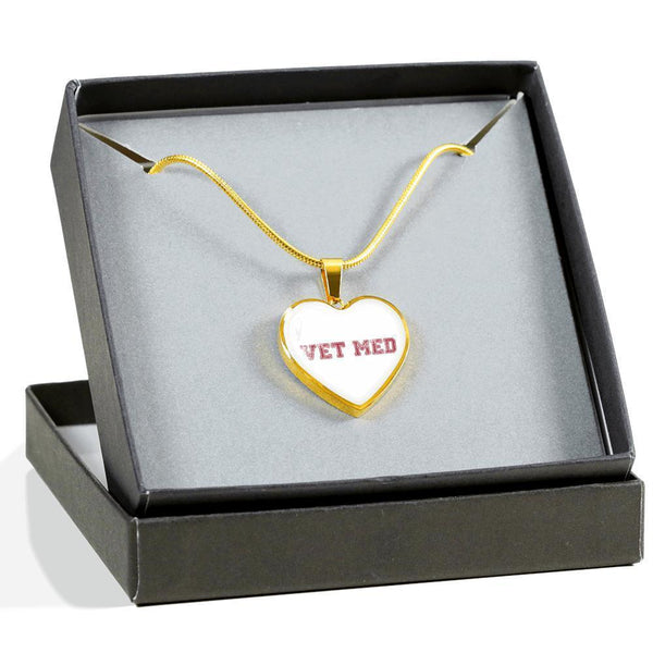 Veterinary Jewelry Gift Luxury Heart Necklace - Vet med-Necklace-I love Veterinary