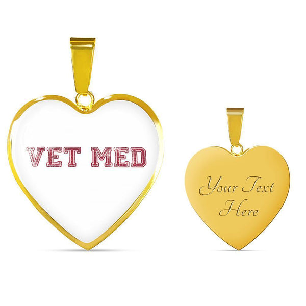 Veterinary Jewelry Gift Luxury Heart Necklace - Vet med-Necklace-I love Veterinary