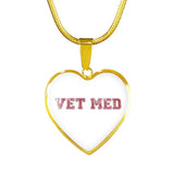 Veterinary Jewelry Gift Luxury Heart Necklace - Vet med-Necklace-I love Veterinary