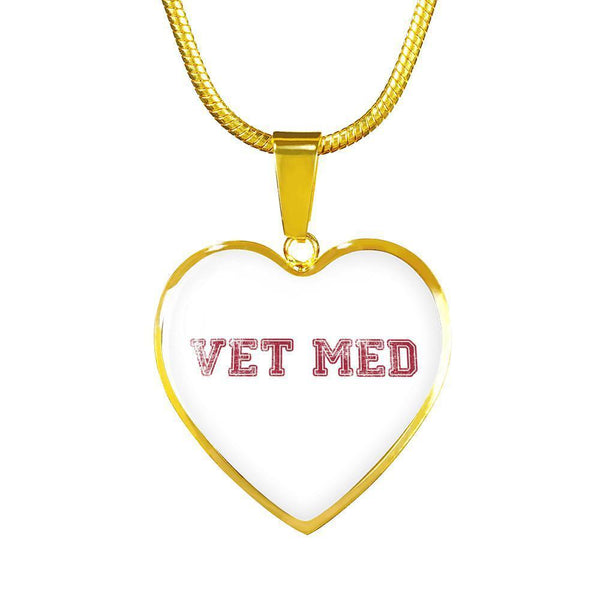 Veterinary Jewelry Gift Luxury Heart Necklace - Vet med-Necklace-I love Veterinary