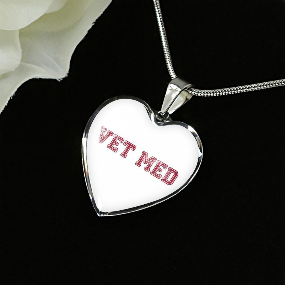 Veterinary Jewelry Gift Luxury Heart Necklace - Vet med-Necklace-I love Veterinary