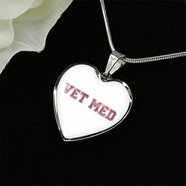 Veterinary Jewelry Gift Luxury Heart Necklace - Vet med-Necklace-I love Veterinary