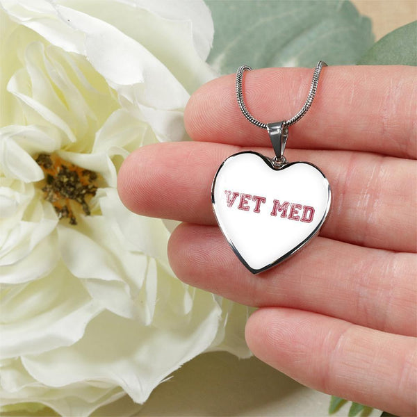 Veterinary Jewelry Gift Luxury Heart Necklace - Vet med-Necklace-I love Veterinary