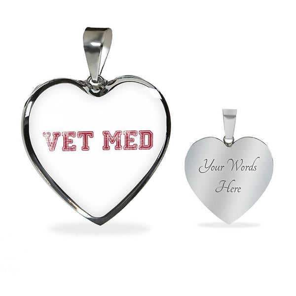 Veterinary Jewelry Gift Luxury Heart Necklace - Vet med-Necklace-I love Veterinary