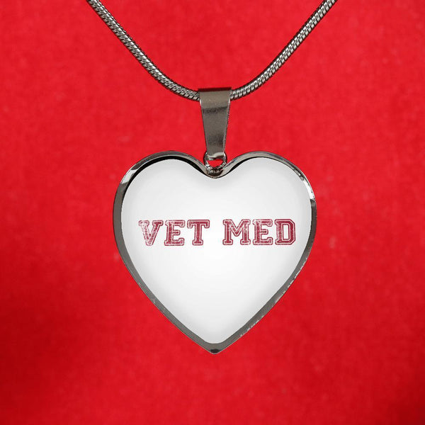 Veterinary Jewelry Gift Luxury Heart Necklace - Vet med-Necklace-I love Veterinary