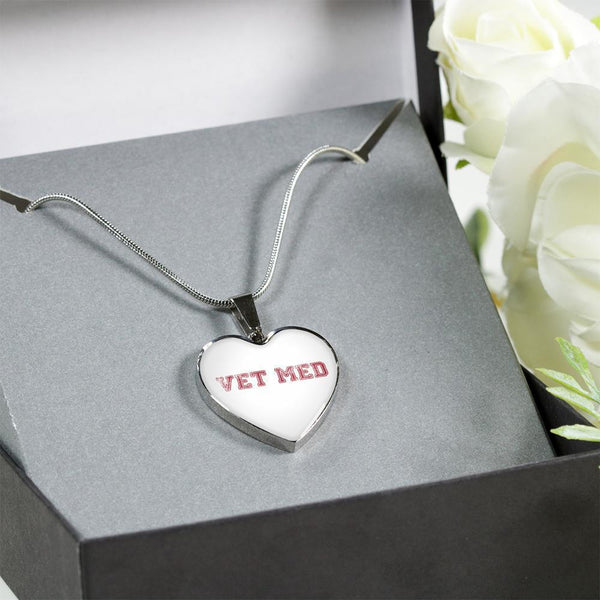 Veterinary Jewelry Gift Luxury Heart Necklace - Vet med-Necklace-I love Veterinary