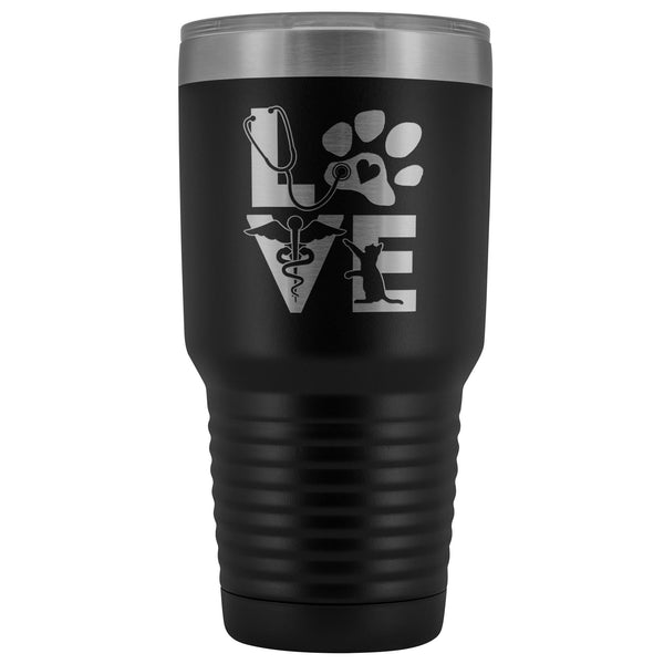 Veterinary Love cat 30oz Vacuum Tumbler-Tumblers-I love Veterinary