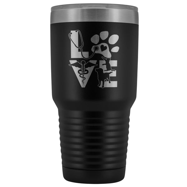 Veterinary Love cat and dog 30oz Vacuum Tumbler-Tumblers-I love Veterinary