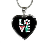 Veterinary Love, Dog, Cat- Golden Heart Necklace-Necklace-I love Veterinary