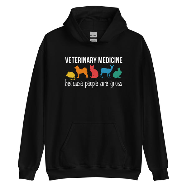 Veterinary Medicine because people are gross Unisex Hoodie-Unisex Hoodie | Gildan 18500-I love Veterinary