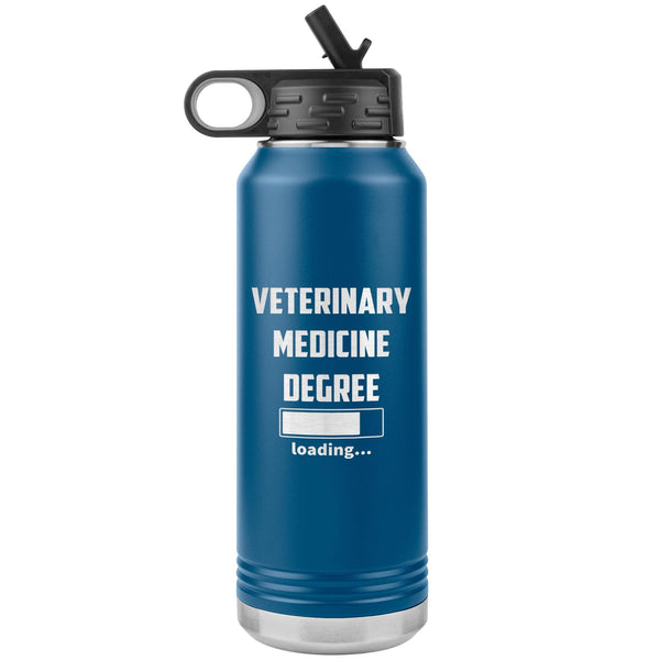 Veterinary medicine degree loading Water Bottle Tumbler 32 oz-Water Bottle Tumbler-I love Veterinary