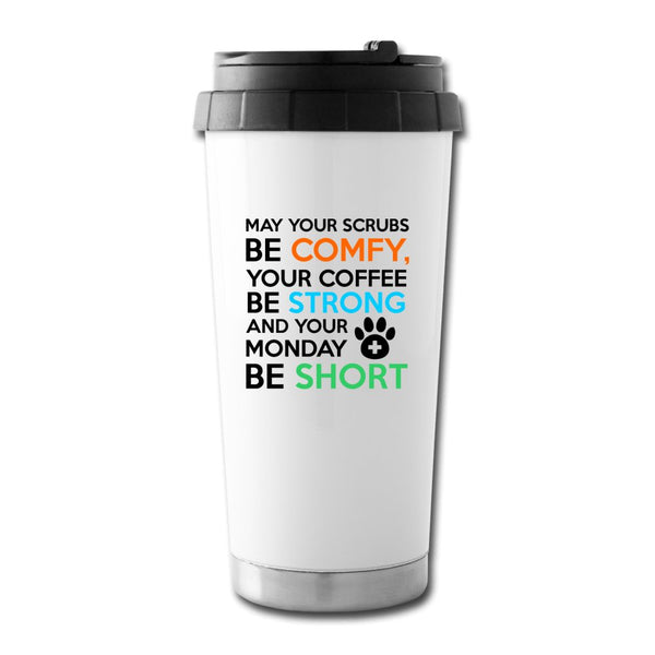Veterinary Monday Prayer 16 oz Travel Mug-Travel Mug-I love Veterinary