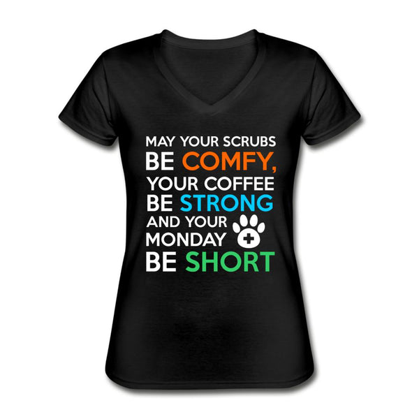 Veterinary Monday Prayer Women's V-Neck T-Shirt-Women's V-Neck T-Shirt | Fruit of the Loom L39VR-I love Veterinary