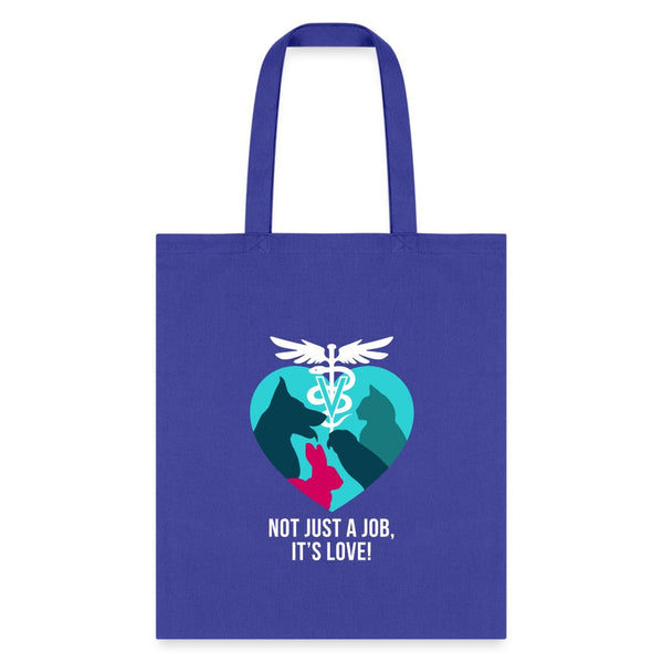 Veterinary - Not just a job, it's love Cotton Tote Bag-Tote Bag | Q-Tees Q800-I love Veterinary