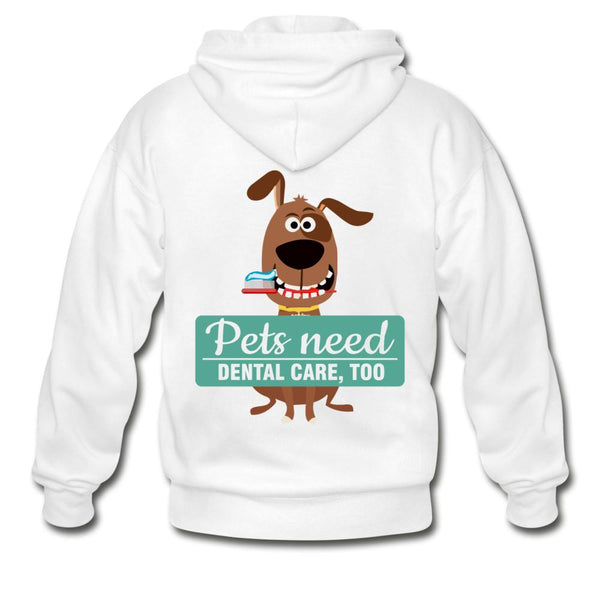 Veterinary - Pet Dental Health Unisex Zip Hoodie-Heavy Blend Adult Zip Hoodie | Gildan G18600-I love Veterinary
