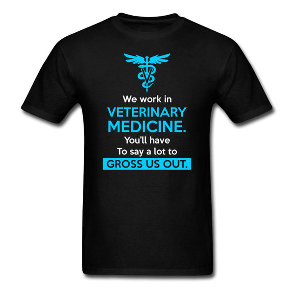 We work in veterinary medicine Unisex T-shirt-Unisex Classic T-Shirt | Fruit of the Loom 3930-I love Veterinary
