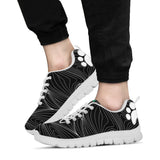 Web with Pawprints on heel - Women's Sneakers-Sneakers-I love Veterinary