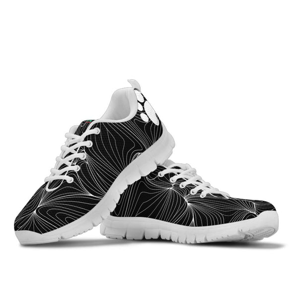 Web with Pawprints on heel - Women's Sneakers-Sneakers-I love Veterinary
