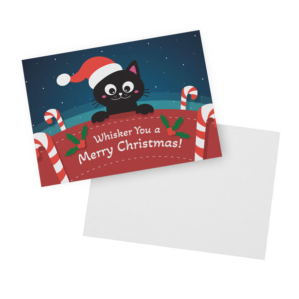 Whisker you a Merry Christmas - Flat Card Set-Postcards-I love Veterinary