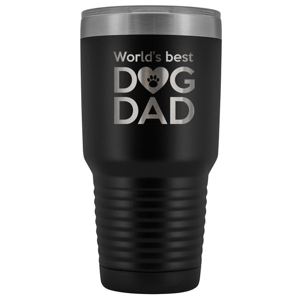 World's best dog dad 30oz Vacuum Tumbler-Tumblers-I love Veterinary
