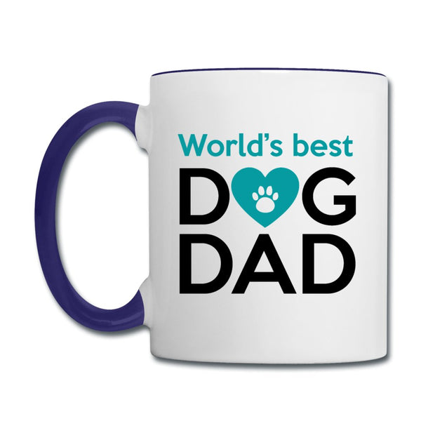 World's best dog dad Contrast Coffee Mug-Contrast Coffee Mug | BestSub B11TAA-I love Veterinary