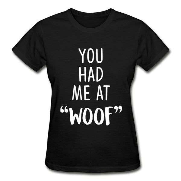 You had me at "woof" Gildan Ultra Cotton Ladies T-Shirt-Ultra Cotton Ladies T-Shirt | Gildan G200L-I love Veterinary