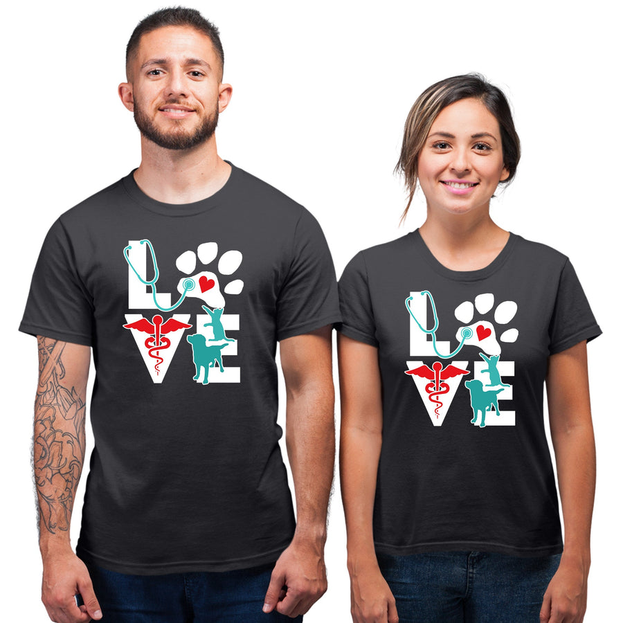 Unisex T-shirts - I love Veterinary