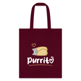 Purritto Tote Bag-Tote Bag | Q-Tees Q800-I love Veterinary