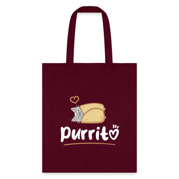 Purritto Tote Bag-Tote Bag | Q-Tees Q800-I love Veterinary