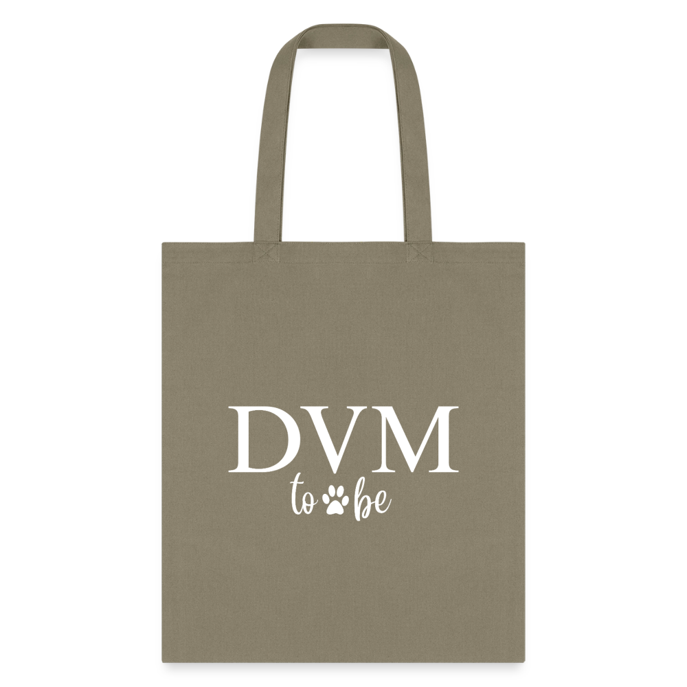 DVM to be Cotton Tote Bag-Tote Bag | Q-Tees Q800-I love Veterinary
