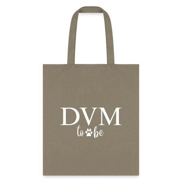 DVM to be Cotton Tote Bag-Tote Bag | Q-Tees Q800-I love Veterinary