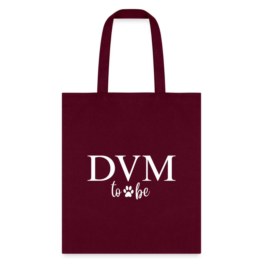 DVM to be Cotton Tote Bag-Tote Bag | Q-Tees Q800-I love Veterinary