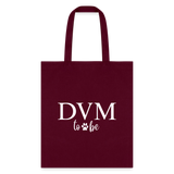DVM to be Cotton Tote Bag-Tote Bag | Q-Tees Q800-I love Veterinary
