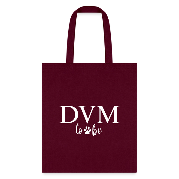 DVM to be Cotton Tote Bag-Tote Bag | Q-Tees Q800-I love Veterinary