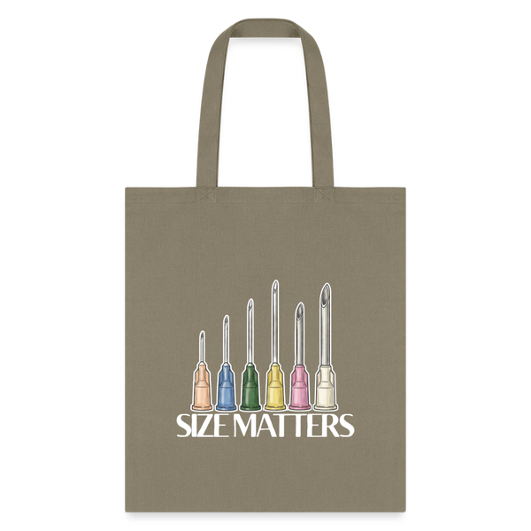 Size matters Cotton Tote Bag-Tote Bag | Q-Tees Q800-I love Veterinary