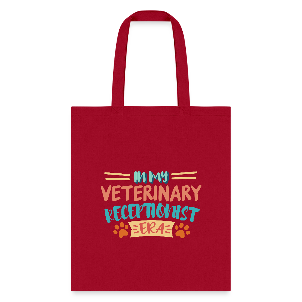 Veterinary receptionist ERA Cotton Tote Bag-Tote Bag | Q-Tees Q800-I love Veterinary