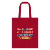 Veterinary receptionist ERA Cotton Tote Bag-Tote Bag | Q-Tees Q800-I love Veterinary