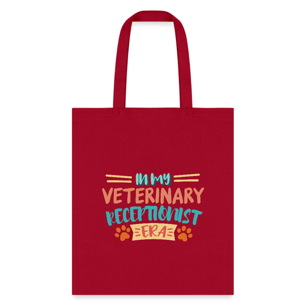 Veterinary receptionist ERA Cotton Tote Bag-Tote Bag | Q-Tees Q800-I love Veterinary
