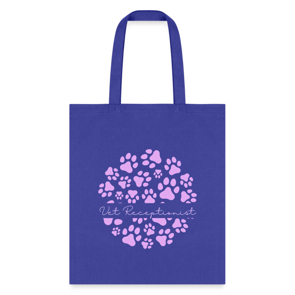 Vet Receptionist circle paws pattern Tote Bag