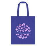 Vet Receptionist circle paws pattern Tote Bag