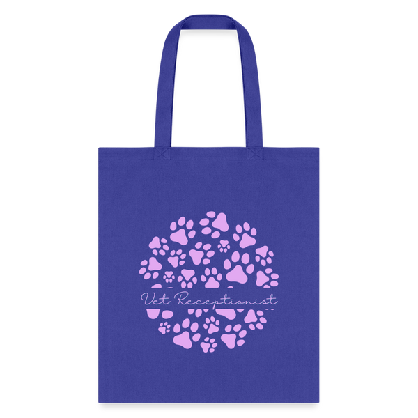 Vet Receptionist circle paws pattern Tote Bag