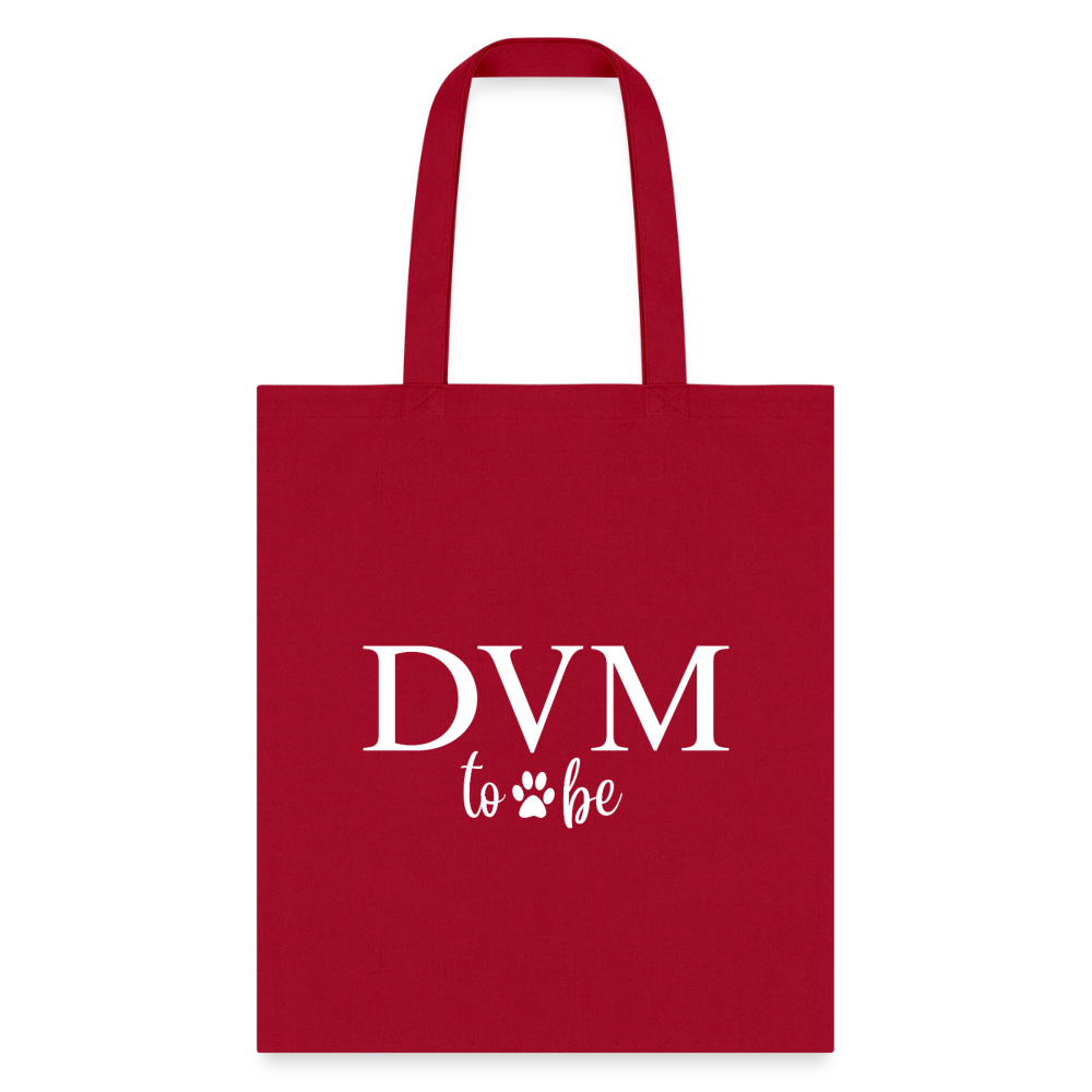 DVM to be Cotton Tote Bag-Tote Bag | Q-Tees Q800-I love Veterinary