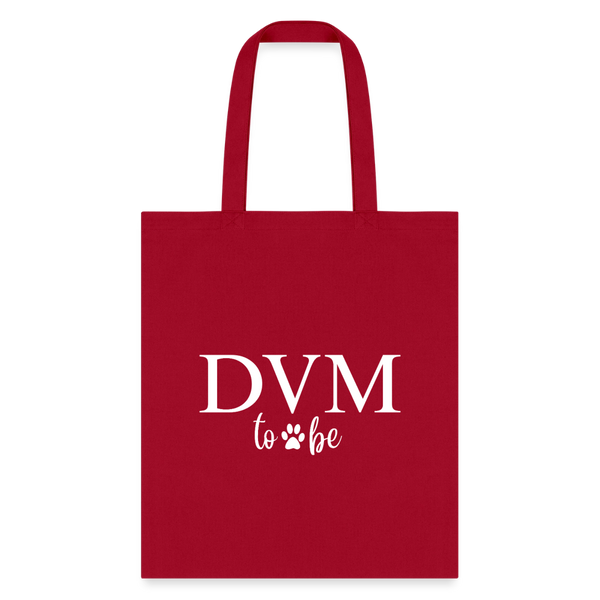DVM to be Cotton Tote Bag-Tote Bag | Q-Tees Q800-I love Veterinary