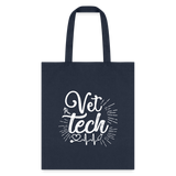 Vet Tech Stethoscope Pulse Tote Bag-Tote Bag | Q-Tees Q800-I love Veterinary